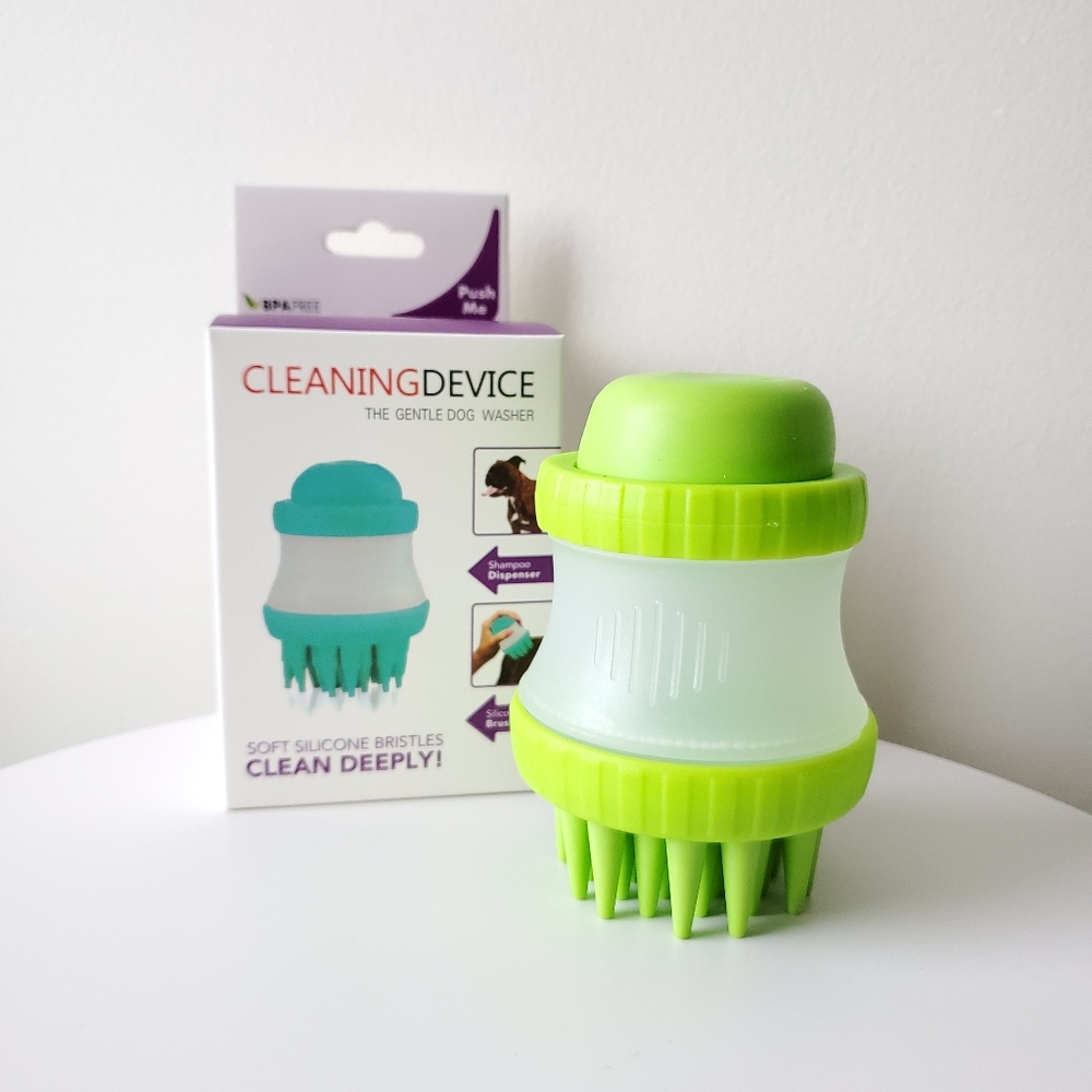 Green Silicone Shower Brush for Pet